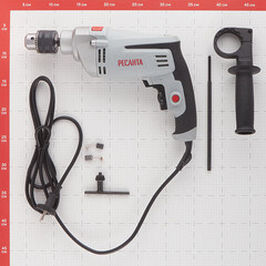 Дрель сетевая ударная Ресанта ДУ-15/950М 950 Вт ключевой патрон (75/8/4) - фото 4