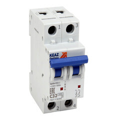 Автоматический выключатель модульный КЭАЗ OptiDin 2P 63А тип C 6 кА 220 В (260610) - фото 6
