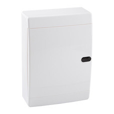 Щит распределительный навесной КЭАЗ OptiBox ЩРН пластиковый IP41 290х236х102,9 мм 18 модулей непрозрачная дверь (145785)