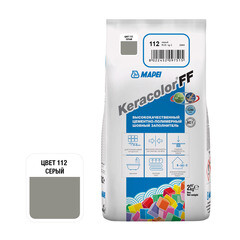 Изображение товара Затирка цементная Mapei Keracolor FF 112 серая 2 кг
