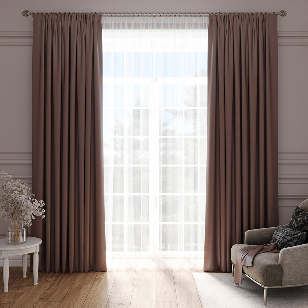 Изображение товара Пурпурная штора блэкаут 200x260 см Legrand для защиты от солнечных лучей