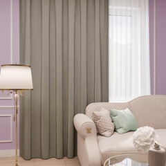 Штора канвас серая 150х280 см Legrand Канвас (58091248) - фото 4