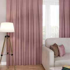 Штора рогожка лиловая 180х260 см Legrand Сканди (58108171) - фото 1