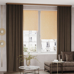 Штора сатен коричневая 180х260 см Legrand Софт (58093785) - фото 1