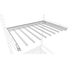 Брючница выдвижная металлическая белая 600х435 мм Титан-GS - фото 3