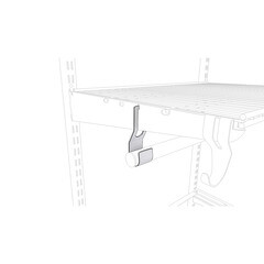 Кронштейн для перекладины металлический белый Титан-GS - фото 4