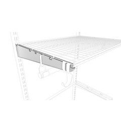 Кронштейн для полки металлический белый 335 мм Титан-GS - фото 5