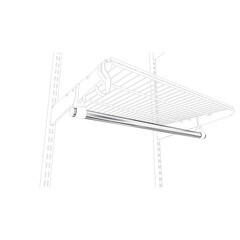 Перекладина для вешалок металлическая 940 мм Титан-GS - фото 2