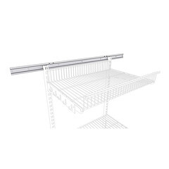 Рельс несущий металлический белый 700 мм Титан-GS - фото 2