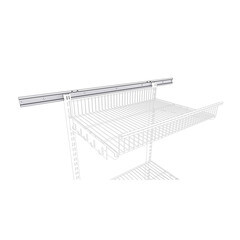 Рельс несущий металлический белый 1000 мм Титан-GS - фото 6