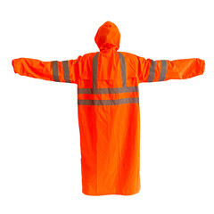 Плащ влагозащитный унисекс полиэстер с ПВХ покрытием КМ (one size) рост 180-186 см оранжевый (686883) - фото 2
