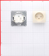 Розетка Systeme Electric Glossa встраиваемая бежевая (GSL000241) - фото 2