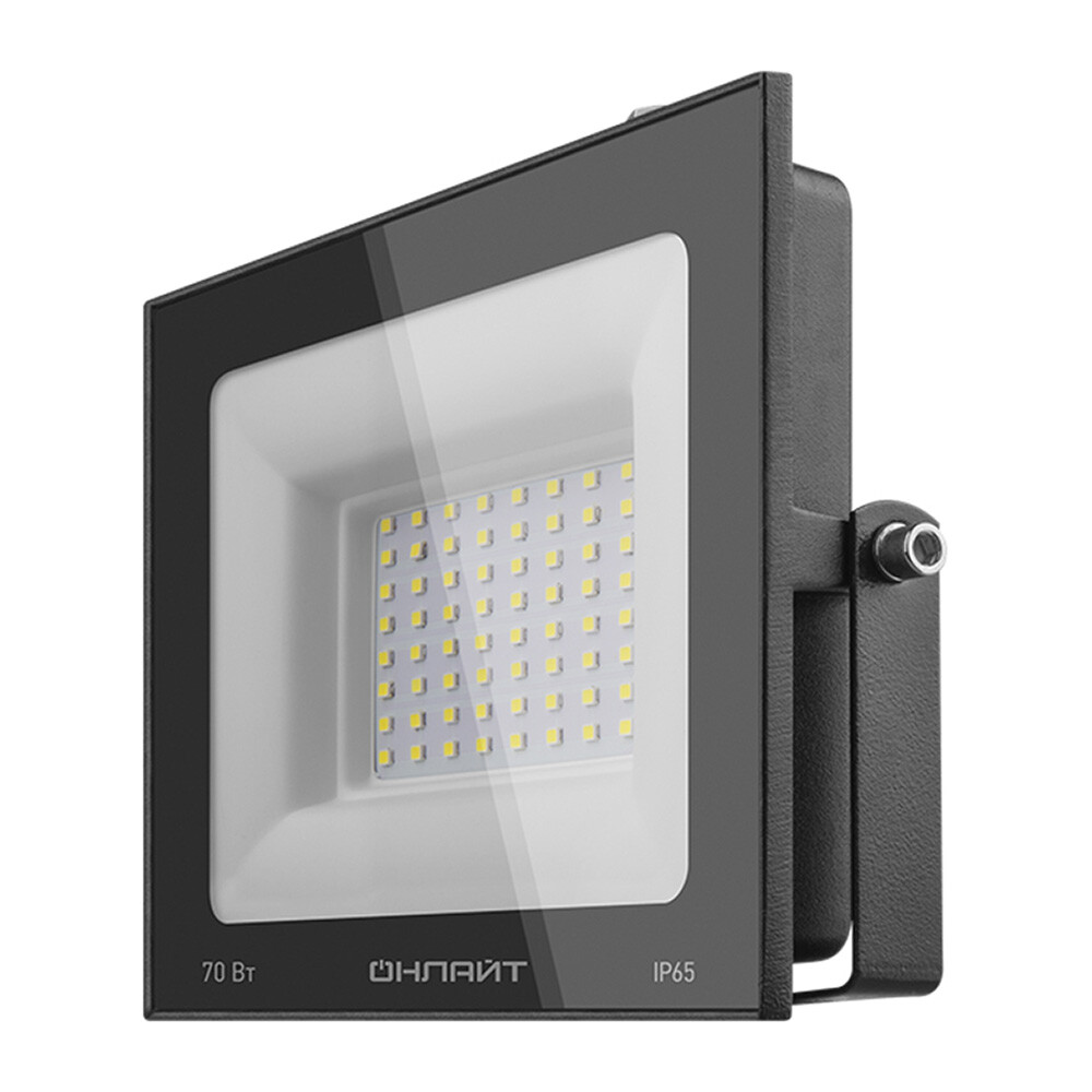 Изображение товара Прожектор светодиодный Онлайт OFL 6000К 70 Вт IP65 черный