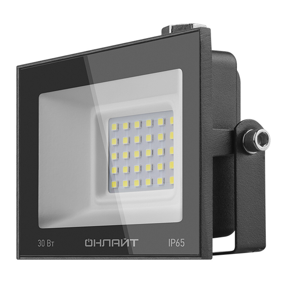 Изображение товара Прожектор светодиодный Онлайт OFL 6000К 30 Вт IP65 черный