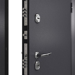 Дверь входная с терморазрывом Mastino Титан правая букле графит - эмаль молоко 880х2050 мм - фото 5