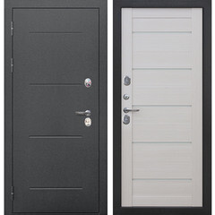 Дверь входная с терморазрывом Ferroni Isoterma левая антик серебро - лиственница бежевая 860х2050 мм - фото 1