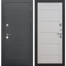 Дверь входная с терморазрывом Ferroni Isoterma правая антик серебро - лиственница бежевая 860х2050 мм