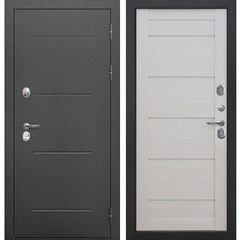 Дверь входная с терморазрывом Ferroni Isoterma правая антик серебро - лиственница бежевая 860х2050 мм - фото 1