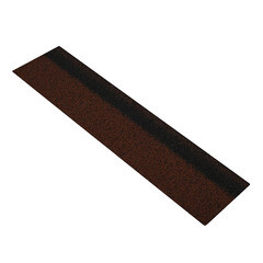 Черепица гибкая коньково-карнизная Шинглас Финская микс красная 12/20 пог.м - фото 1