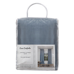 Штора вельвет голубая 150х270 см Casa Conforte Holland Вельвет (2 шт.) (6176927) - фото 2