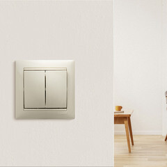 Выключатель Legrand Valena двухклавишный встраиваемый слоновая кость (695605) - фото 5