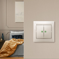 Выключатель Legrand Valena двухклавишный встраиваемый слоновая кость с подсветкой (695630) - фото 3