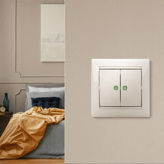 Выключатель Legrand Valena двухклавишный встраиваемый слоновая кость с подсветкой (695630) - фото 7