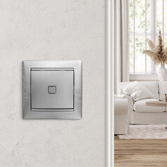 Выключатель Legrand Valena одноклавишный встраиваемый алюминий с подсветкой (694340) - фото 10