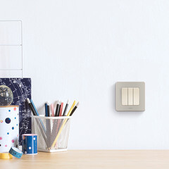 Выключатель Legrand Inspiria трехклавишный встраиваемый слоновая кость (673541) - фото 5