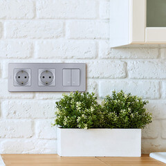 Розетка Legrand Inspiria встраиваемая алюминий со шторками (673732) - фото 5