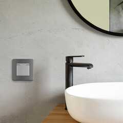 Розетка Legrand Inspiria встраиваемая алюминий со шторками с крышкой (673742) - фото 6