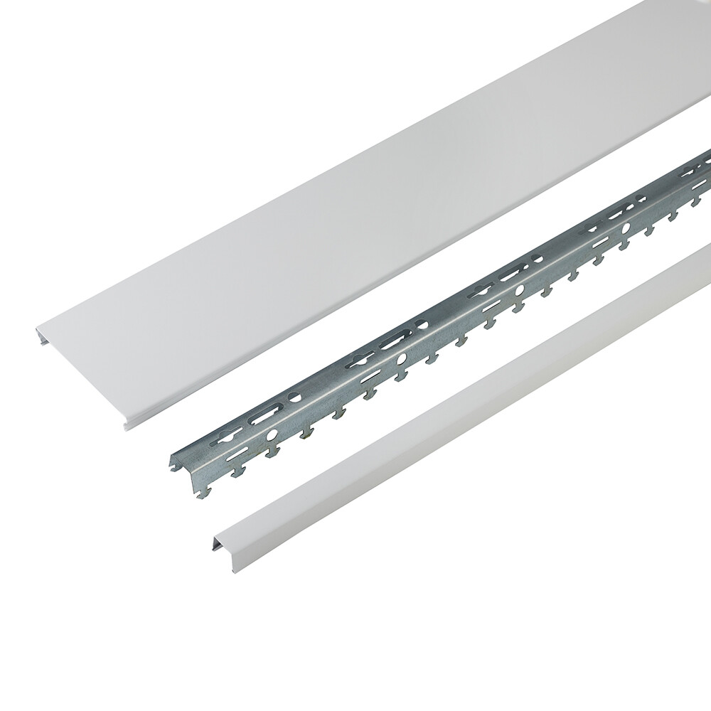 Изображение товара Реечный потолок Албес 1,35х0,9 м белый матовый алюминий для влажных помещений