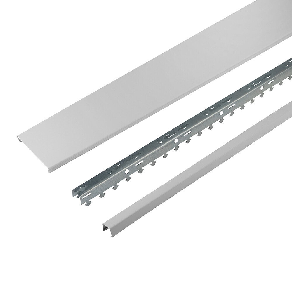 Изображение товара Реечный алюминиевый потолок Албес 1,7x1,7 м белый матовый для ванной