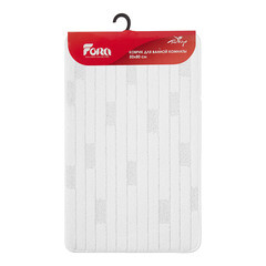 Коврик для ванной белый 50х80 см Fora Bricks (FOR-PP-BRK50-80W) - фото 3