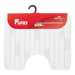 Коврик для туалета белый 50х60 см Fora Bricks (FOR-PP-BRK50-60W) - фото 3