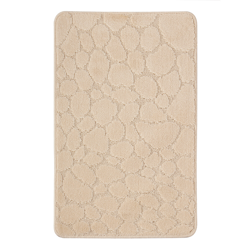 Изображение товара Коврик Fora Stone Natural 50х80 см — бежевый, прямоугольный, для ванной