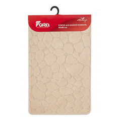 Коврик для ванной бежевый 50х80 см Fora Stone Natural (FOR-PP-STN50-80NAT) - фото 2