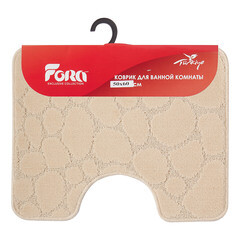 Коврик для туалета бежевый 50х60 см Fora Stone Natural (FOR-PP-STN50-60NAT) - фото 3