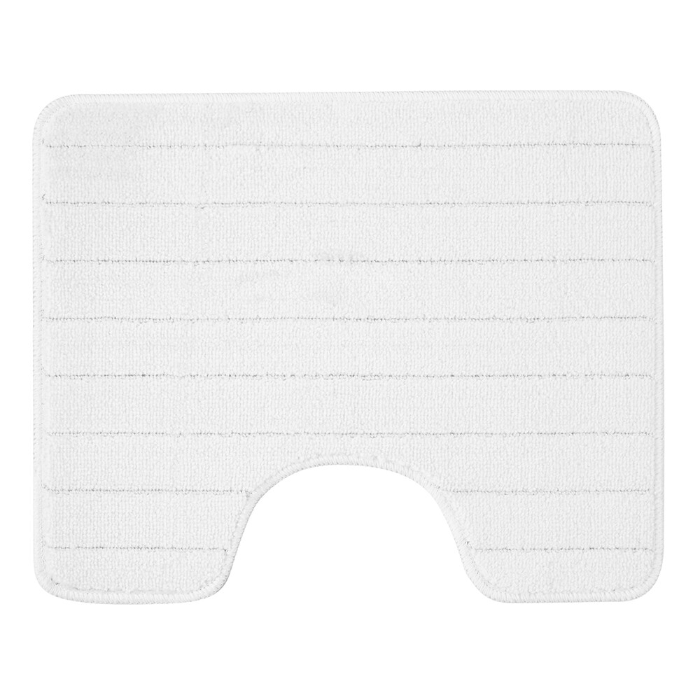 Изображение товара Коврик для туалета белый 50х60 см Fora Wave (FOR-PP-WAV50-60W)