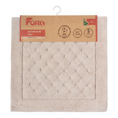 Коврик для ванной бежевый 60х60 см Fora Line (FOR-LN60-60NAT) - фото 2