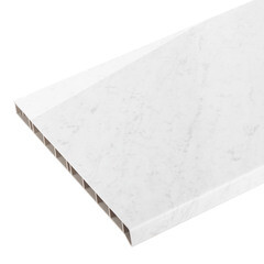 Подоконник ПВХ Moeller LD-S 30 300х2000х22 мм покрытие Elesgo мрамор каррара глянцевый - фото 1