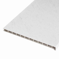 Подоконник ПВХ Moeller LD-S 30 400х2000х22 мм покрытие Elesgo мрамор каррара глянцевый - фото 4