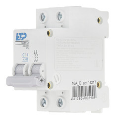 Автоматический выключатель модульный ETP ВА 47-63 2P 16А тип C 4,5 кА 230/400 В (11217) - фото 3