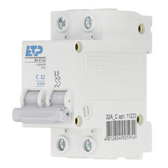 Автоматический выключатель модульный ETP ВА 47-63 2P 32А тип C 4,5 кА 230/400 В (11223) - фото 2