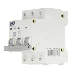 Автоматический выключатель модульный ETP ВА 47-63 3P 10А тип C 4,5 кА 400 В (11315) - фото 3
