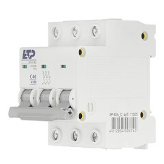 Автоматический выключатель модульный ETP ВА 47-63 3P 40А тип C 4,5 кА 400 В (11325) - фото 3