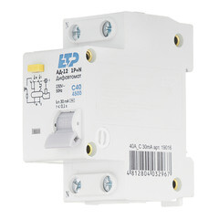 Автомат дифференциальный ETP АД-12 40А 1P+N тип AC 30 мА 4,5 кА компактный (19016) - фото 3