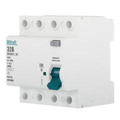 УЗО Dekraft УЗО-03 32А 3P+N тип AC 30 мА 6 кА компактное (14234DEK) - фото 3