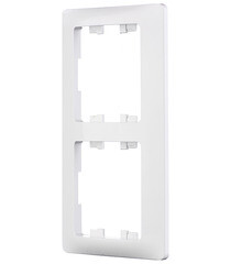 Рамка Systeme Electric Glossa двухместная белая (GSL000102) - фото 2