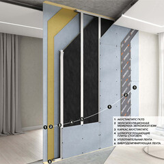 Мембрана звукоизоляционная Звукоизол ВЭМ 4х1200х2500 мм 3 кв.м - фото 3